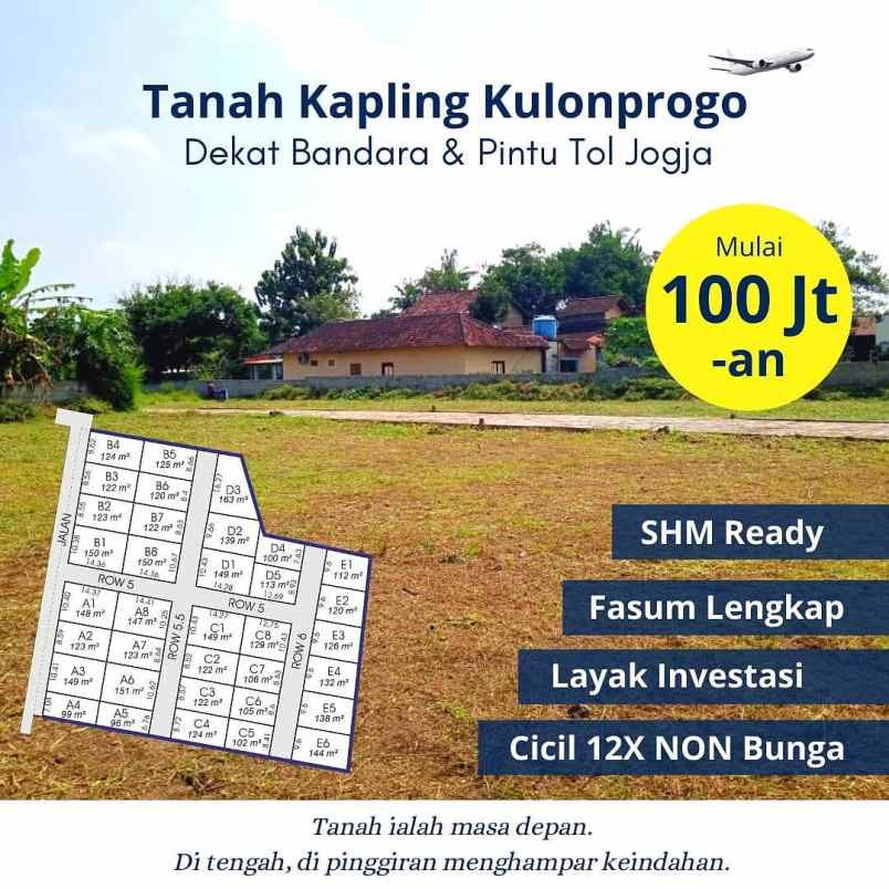dijual tanah jl wates yogyakarta