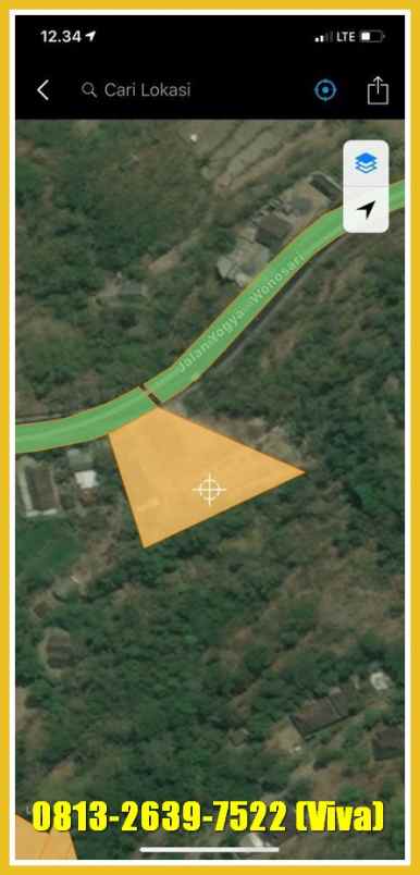 dijual tanah jl wonosari srimartani