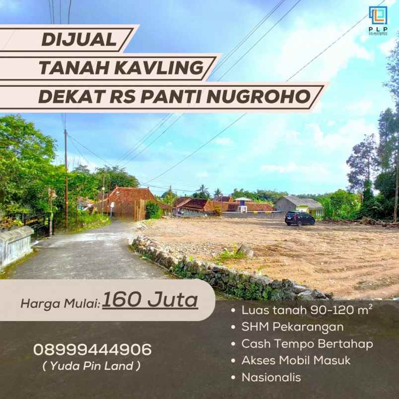 dijual tanah kavling dekat rs panti nugroho