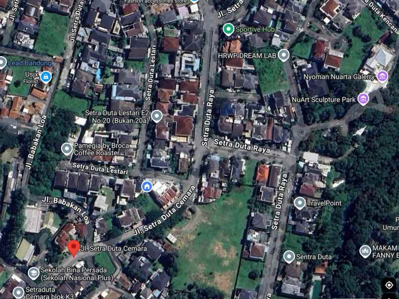 dijual tanah komplek setra duta blok k4