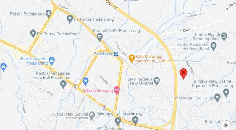 dijual tanah komplek villa jalan cibatu