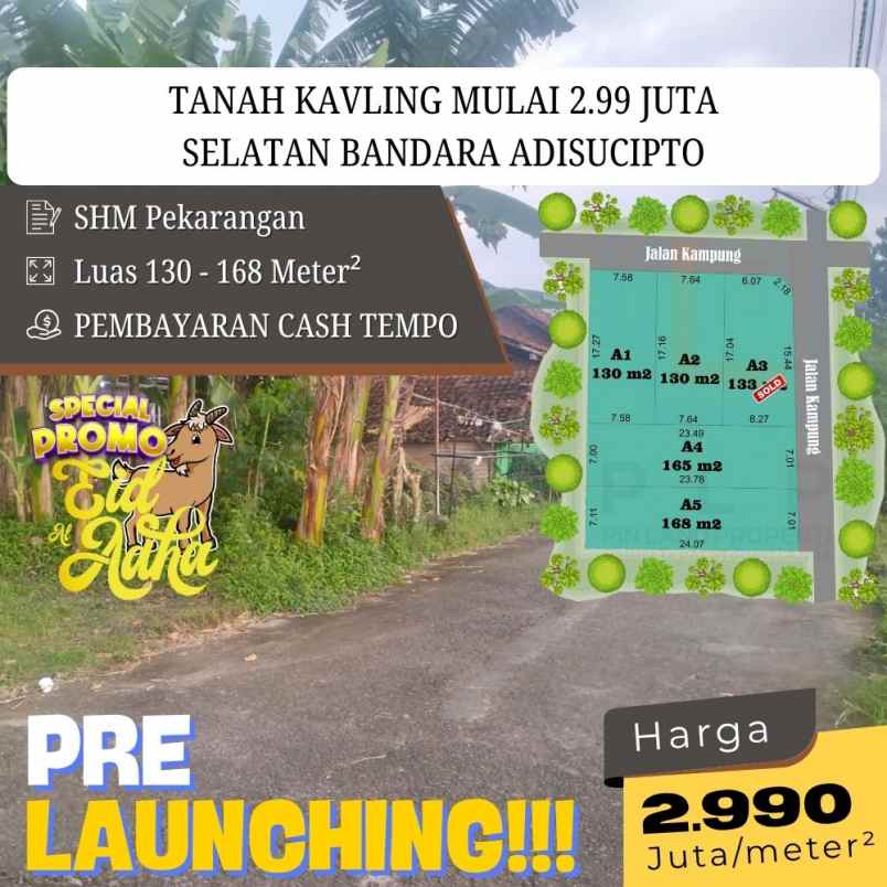 dijual tanah maredan selatan bandara