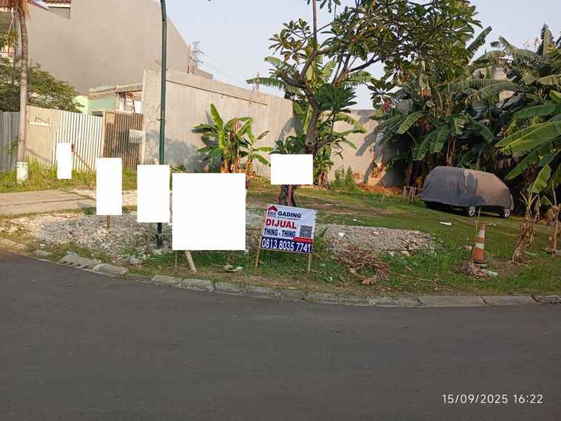 dijual tanah pelangi gading residence