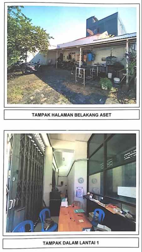 disewakan ruko gudang kantor raya rungkut