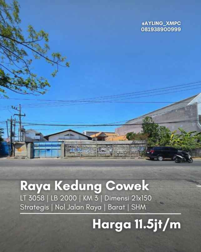 gudang raya kedung cowek strategis nol jalan