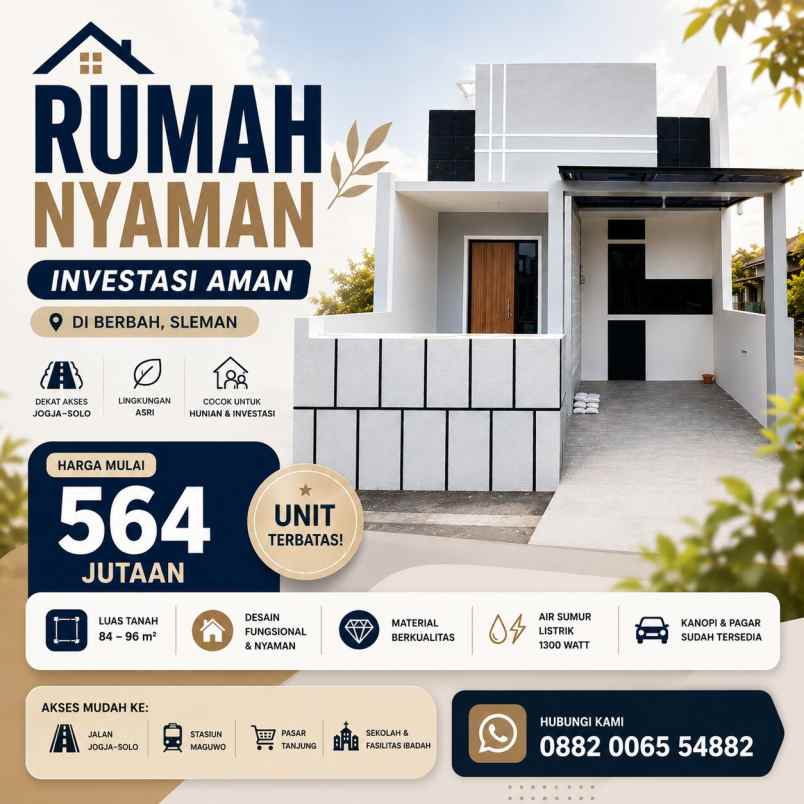 hunian modern sleman dekat kota tapi tetap tenang