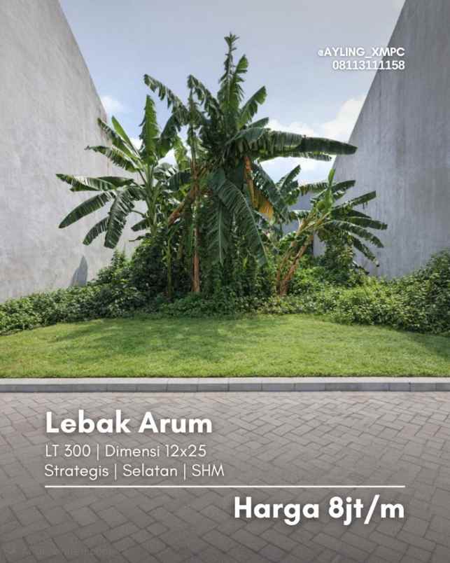 kavling lebak arum strategis