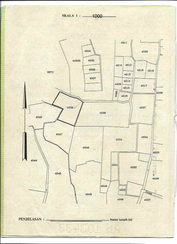 lahan kosong 906 meter 2 6jt m di cilodong depok