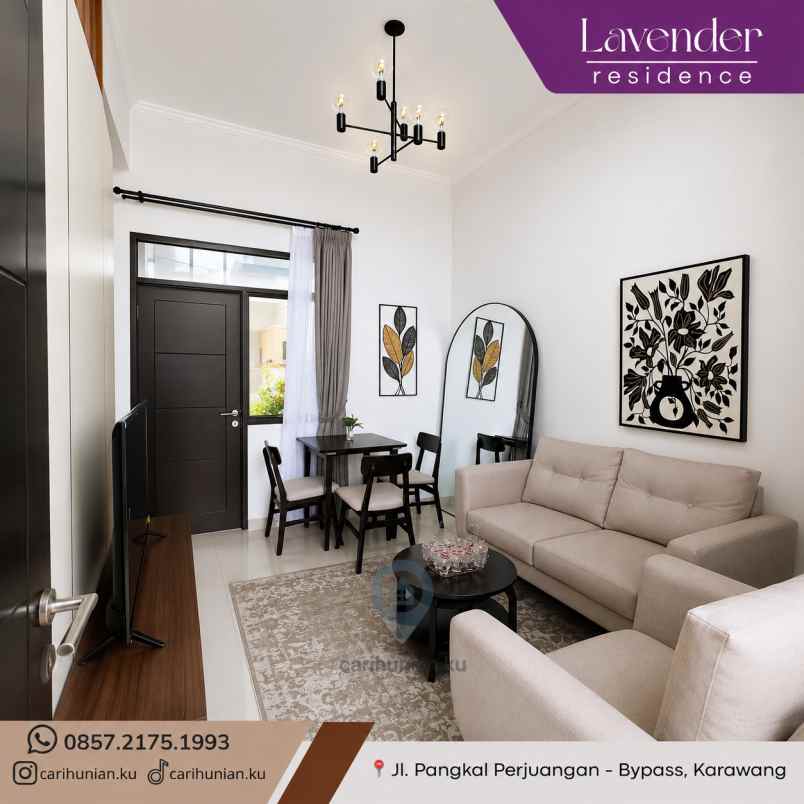 lavender 2 rumah 0 dp full bata merah terbaik
