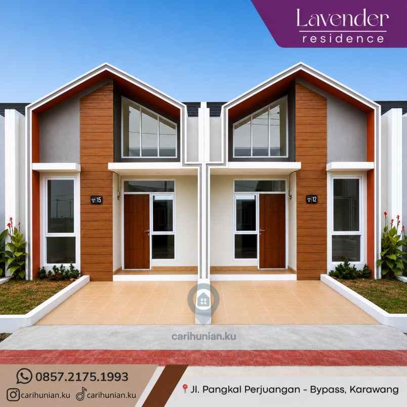 lavender 2 rumah 0 dp full bata merah terbaik