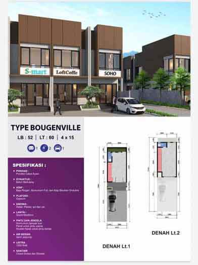 ruko gudang kantor jl raya bojong gede kedung