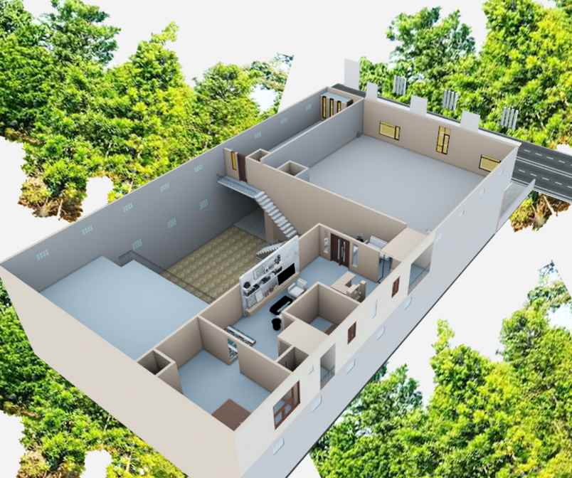 ruko gudang kantor jl raya sudirman dlanggu