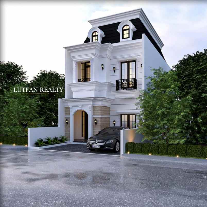 rumah american style jagakarsa dalam komplek