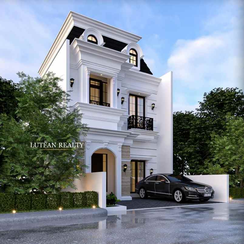 rumah american style jagakarsa dalam komplek