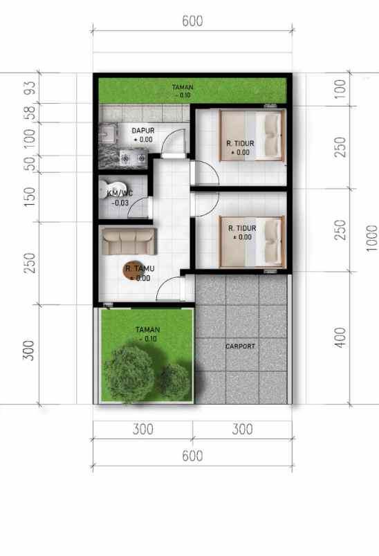 rumah cicilan 1 jutaan bandung barat