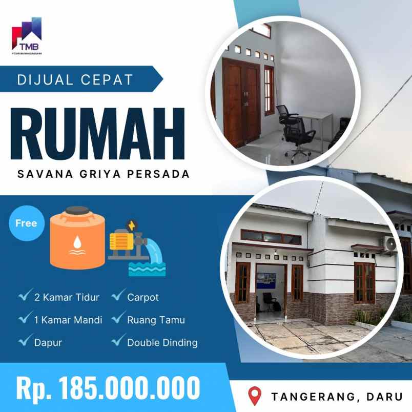 rumah dekat stasiun daru tenjo harga 100 jutaan