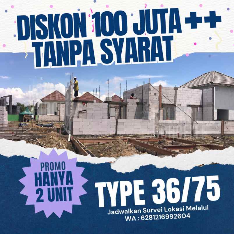rumah modern dengan diskon 100 juta tanpa syarat