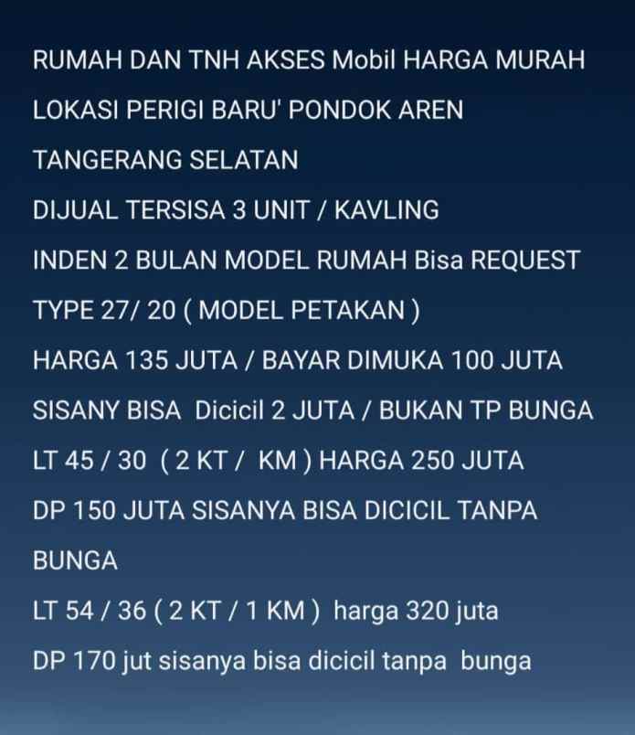 rumah perigi baru pondok aren