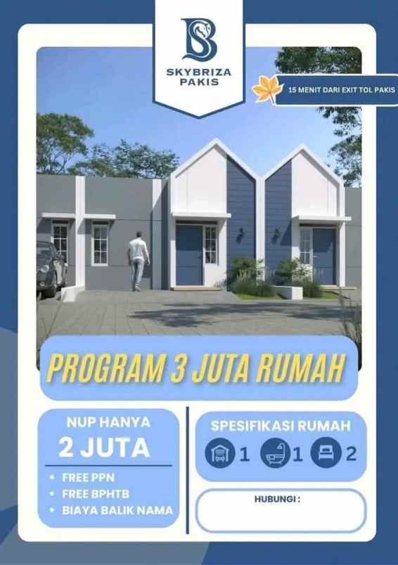 rumah subsidi cicilan flat 1 juta an di pakis