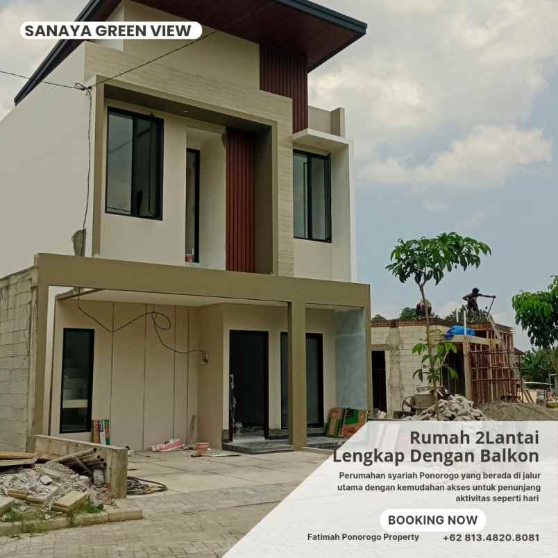 rumah syariah minimalis 2 lantai di ponorogo