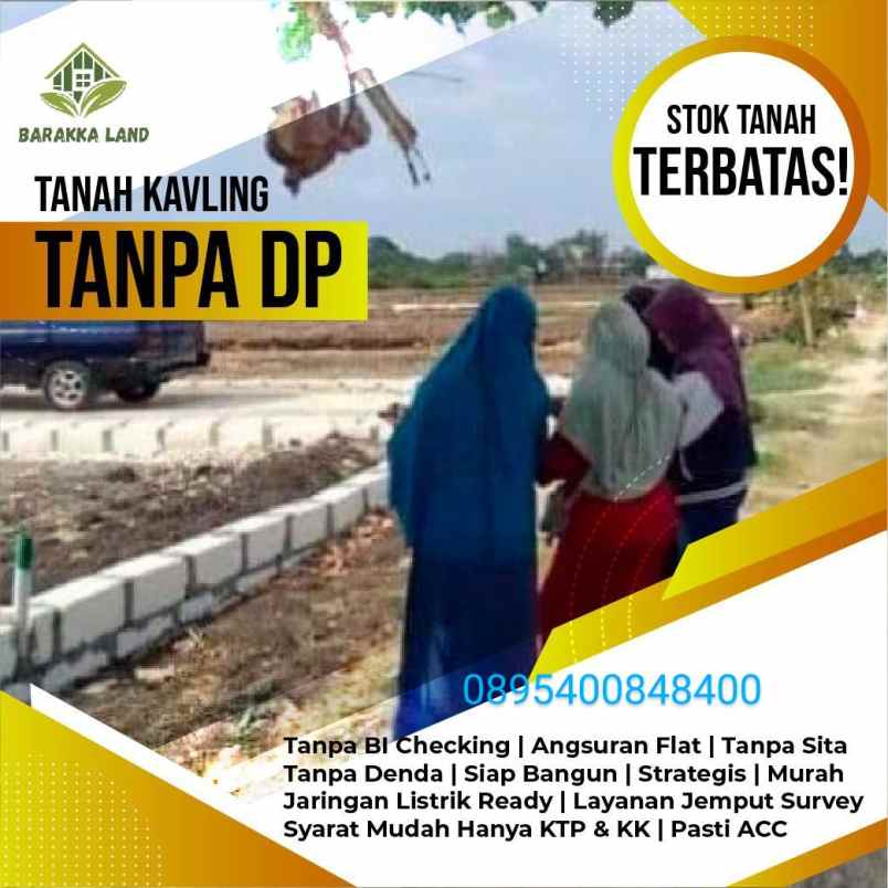 tanah kavling nol dp di benjeng