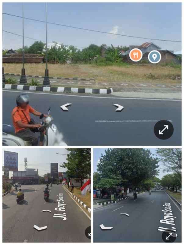 tanah komersil solobaru 2200m2 muka 40 m harga 15jt m