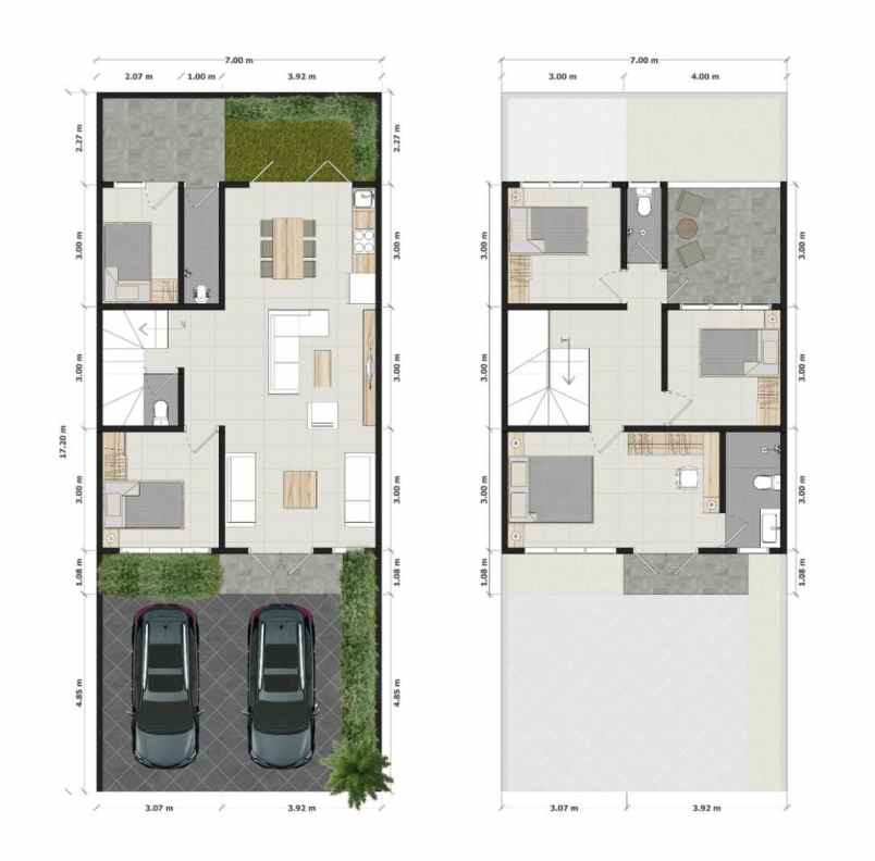 townhouse dalam komplek 10 menit ke lrt cikunir