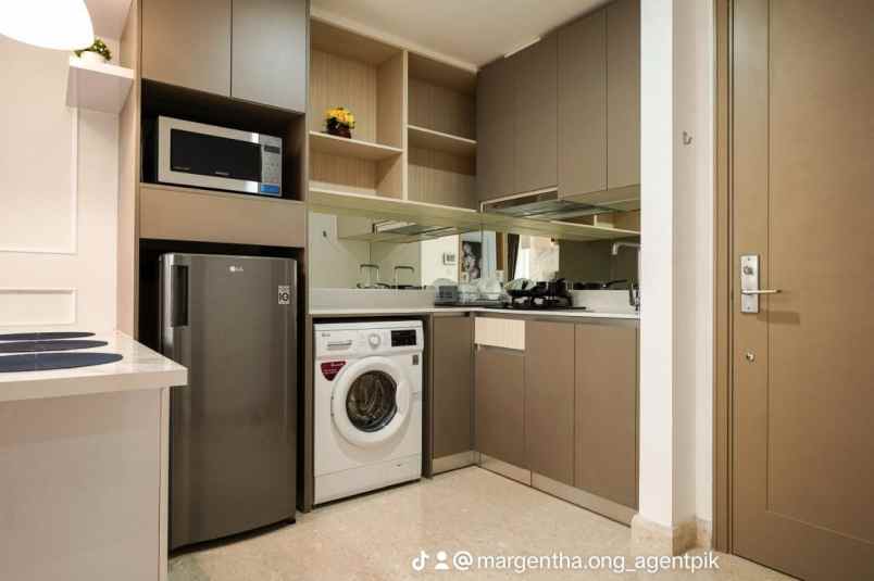 apartemen gold coast pik tower carribean full furnish