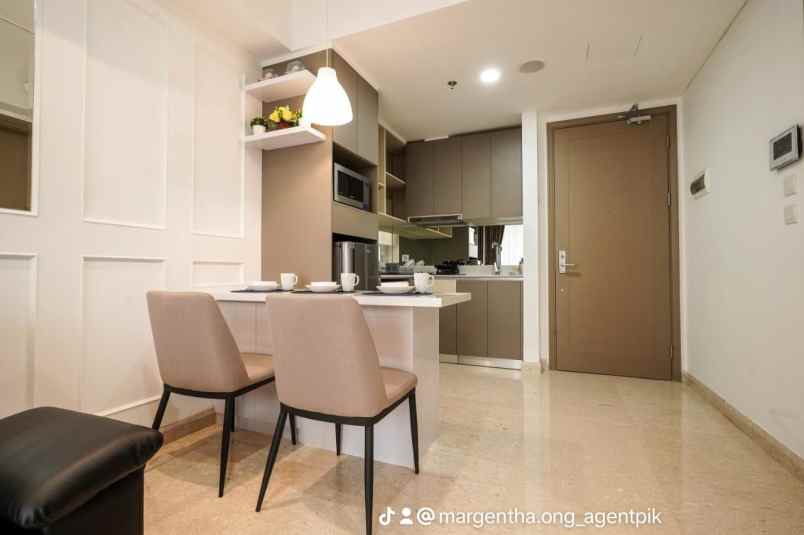 apartemen gold coast pik tower carribean full furnish