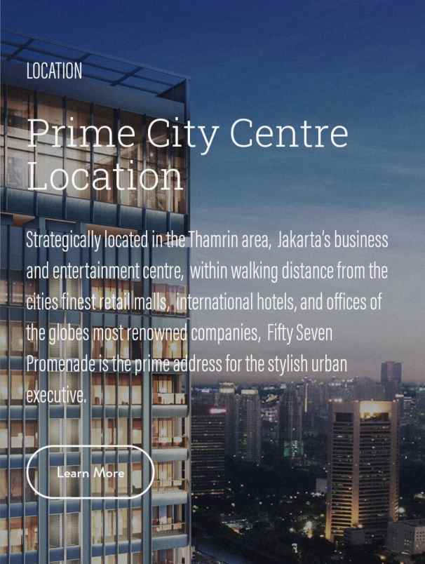 dijual apartemen 57 promenade mh thamrin jakarta pusat