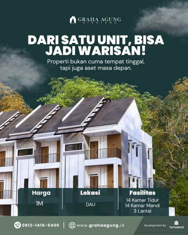 dijual kost merjosari