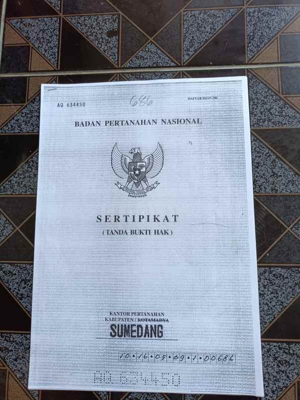 dijual murah tanah shm tanjungsari kab sumedang