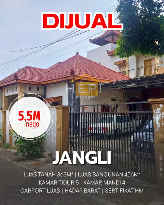 dijual rumah di jangli ngesrep banyumanik semarang