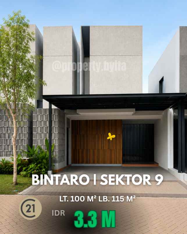 dijual rumah discovery sektor 9 bintaro