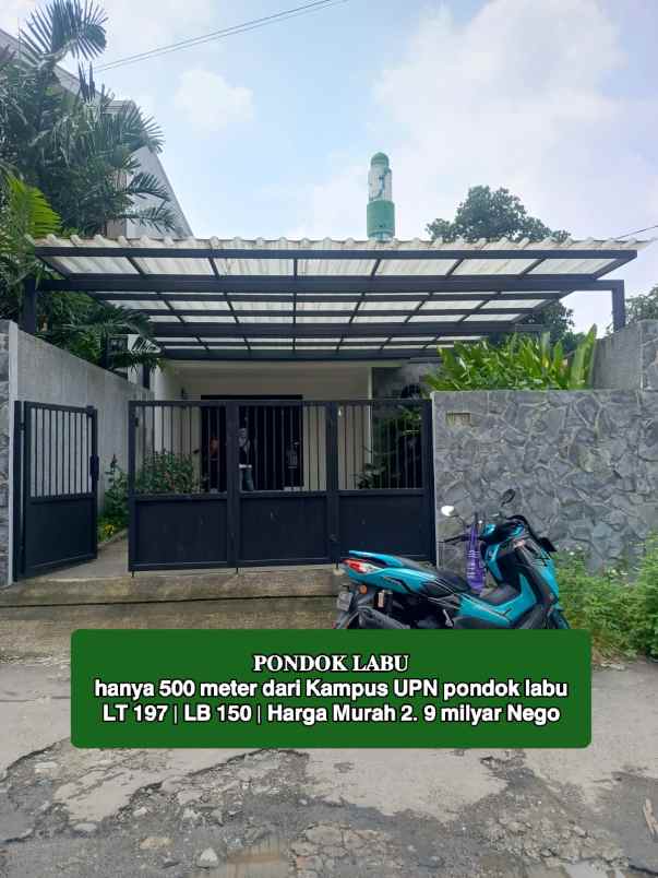 dijual rumah jalan raya veteran kampus