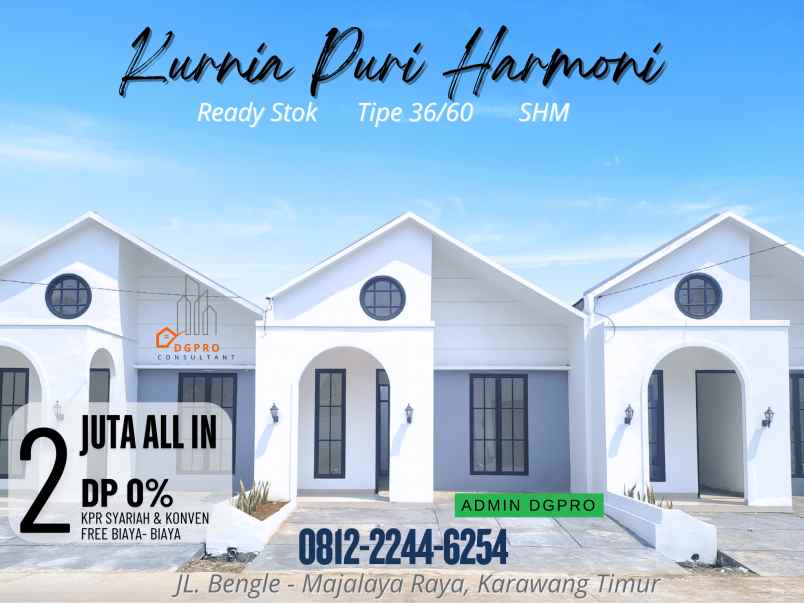 dijual rumah jl bengle majalaya karawang