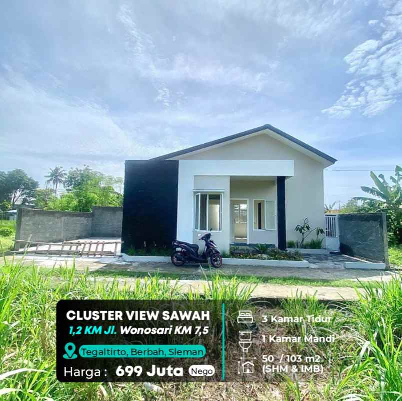 dijual rumah jl wonosari km 7 5