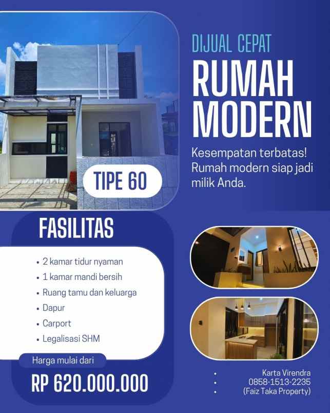 dijual rumah kalitirto kec berbah