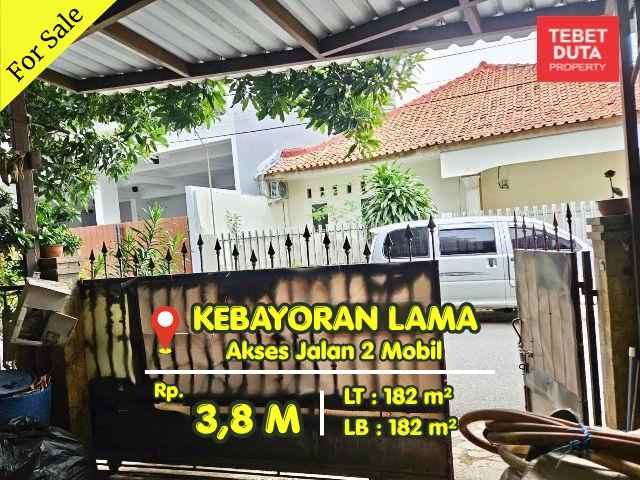dijual rumah kebayoran lama