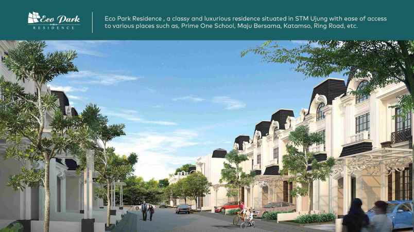 dijual rumah komplek eco park residence