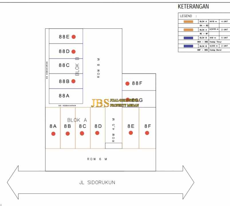 dijual rumah komplek krakatau luxe