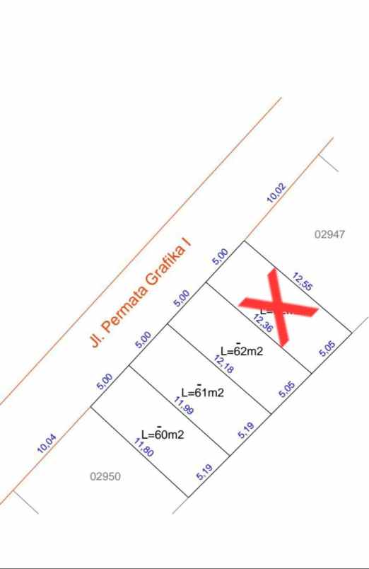 dijual rumah permata grafika