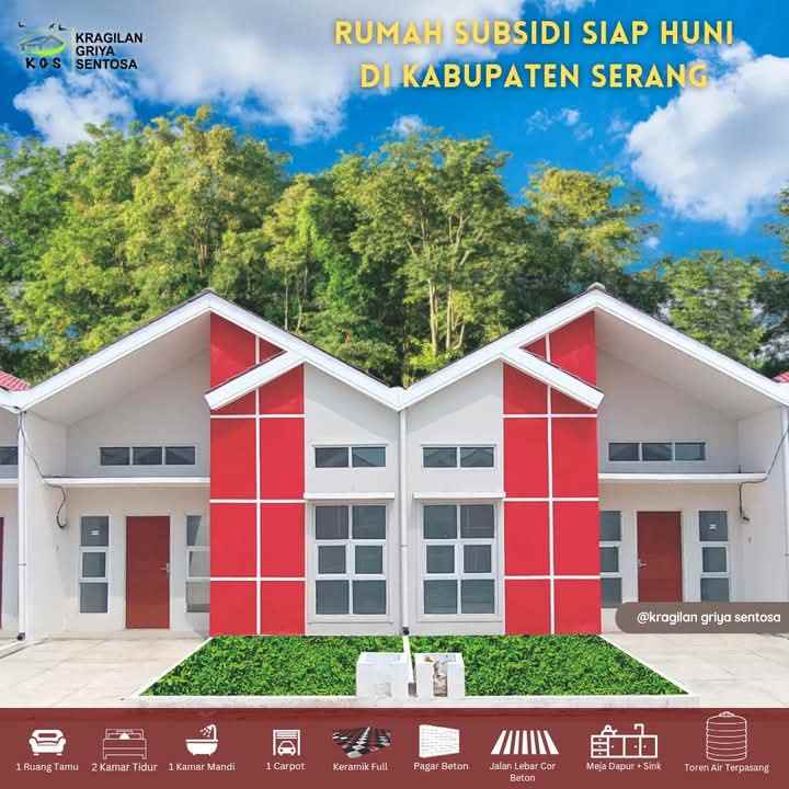 dijual rumah sentul kragilan kab serang