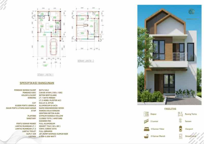 dijual rumah tapos
