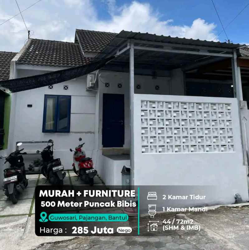 dijual rumah wisata bibis