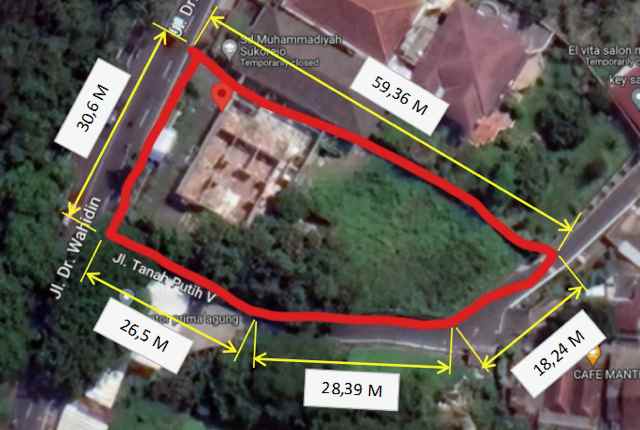 dijual tanah dr wahidin candisari
