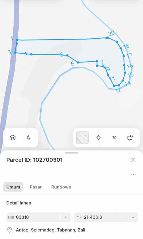 dijual tanah ds antosari kec selemadeg
