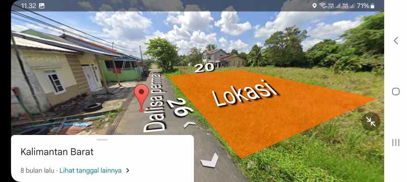 dijual tanah jalan pramuka