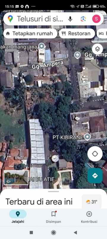 dijual tanah jl lebak bulus tengah