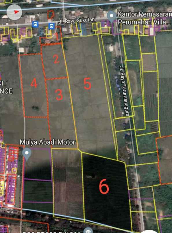 dijual tanah sukatani cikaranf